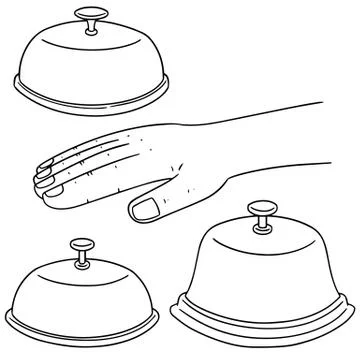 Vector set of bell Stock Illustration