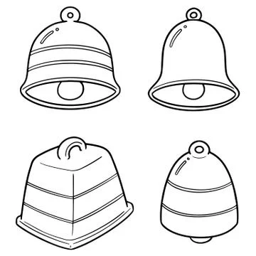 Vector set of bells Stock Illustration