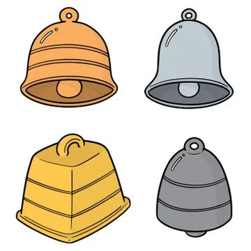 Vector set of bells Stock Illustration