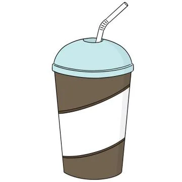 Vector set of beverage cup Stock Illustration