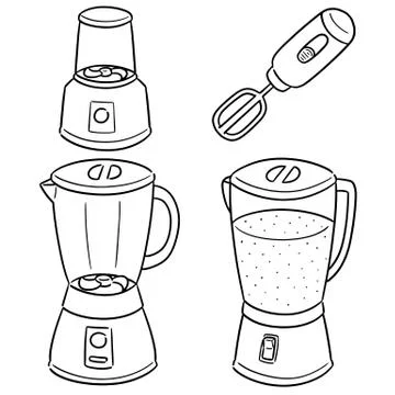 Vector set of blenders Stock Illustration