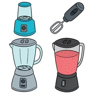 Vector set of blenders Stock Illustration