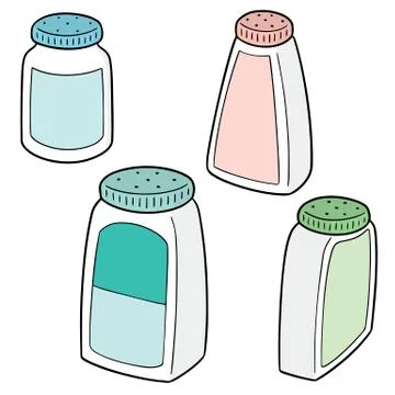 Vector set of body powder Stock Illustration