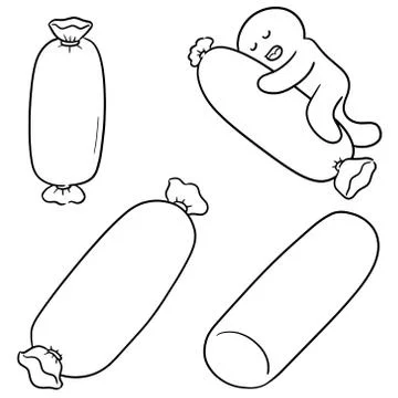 Vector set of bolster Stock Illustration