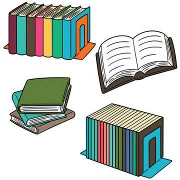 Vector set of book Stock Illustration