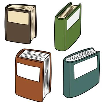 Vector set of book Stock Illustration
