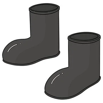 Vector set of boots Stock Illustration