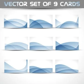 Vector set of business cards Stock Illustration
