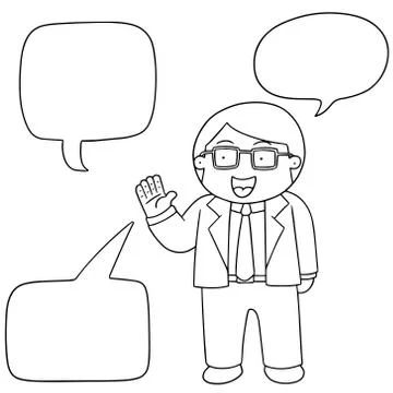 Vector set of businessman Stock Illustration