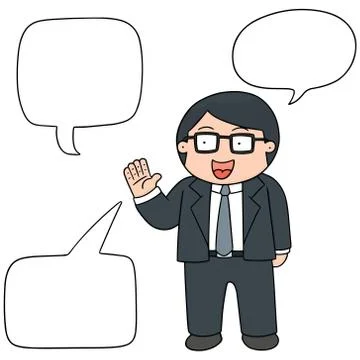 Vector set of businessman Stock Illustration