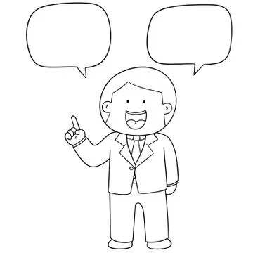 Vector set of businessman Stock Illustration