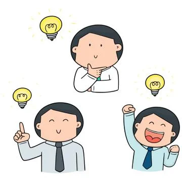 Vector set of businessman Stock Illustration