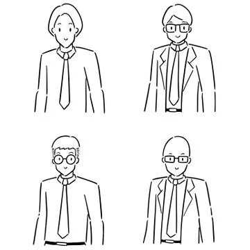 Vector set of businessman Stock Illustration