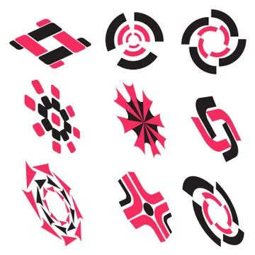 Vector set: calligraphic design elements and page decoration - lots of useful el Stock Illustration