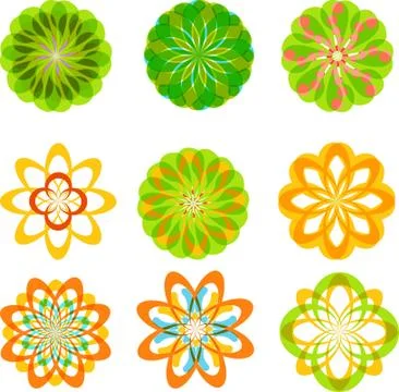 Vector set: calligraphic design elements and page decoration - lots of useful el Stock Illustration