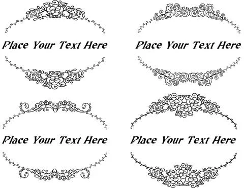 Vector set: calligraphic design elements and page decoration Stock Illustration