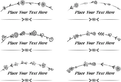 Vector set: calligraphic design elements and page decoration Stock Illustration