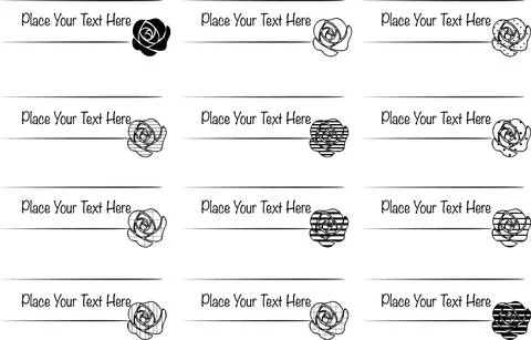 Vector set: calligraphic leaf design elements and page decoration Stock Illustration