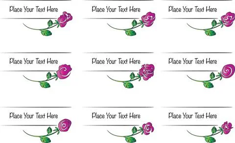 Vector set: calligraphic rose design elements and page decoration Stock Illustration