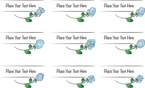 Vector set: calligraphic rose design elements and page decoration Stock Illustration