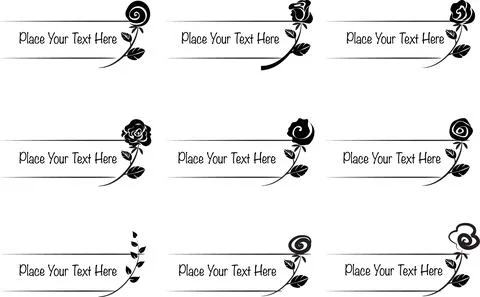 Vector set: calligraphic rose design elements and page decoration Stock Illustration