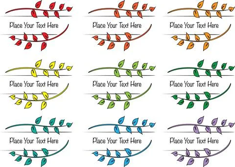 Vector set: calligraphic rose design elements and page decoration Stock Illustration