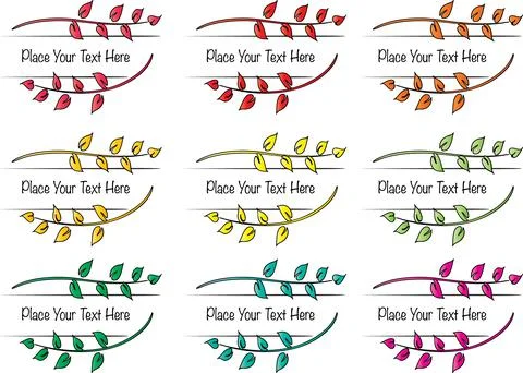 Vector set: calligraphic rose design elements and page decoration Stock Illustration