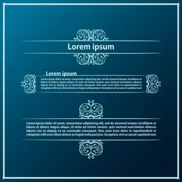 Vector set. Calligraphic vintage elements and page decoration Stock Illustration