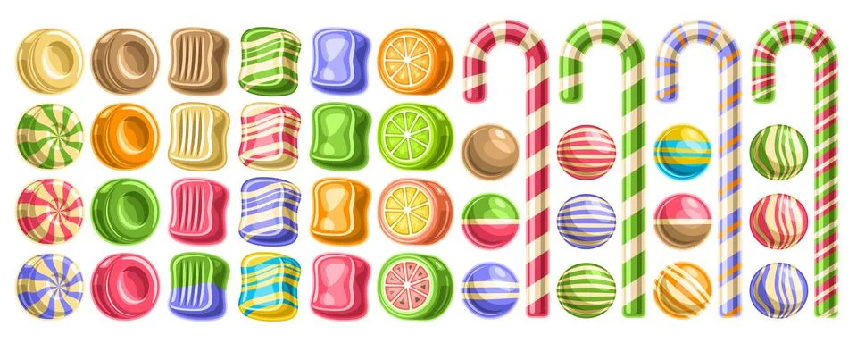 Vector set of Candies Stock Illustration