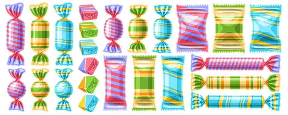 Vector set of Candies Stock Illustration