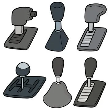 Vector set of car transmission イラスト素材