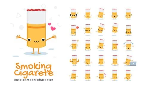 Vector set of cartoon images of Stock Illustration