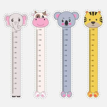 Vector set for children, bookmarks with cute. Stock Illustration
