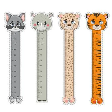 Vector set for children, bookmarks with cute. Stock Illustration