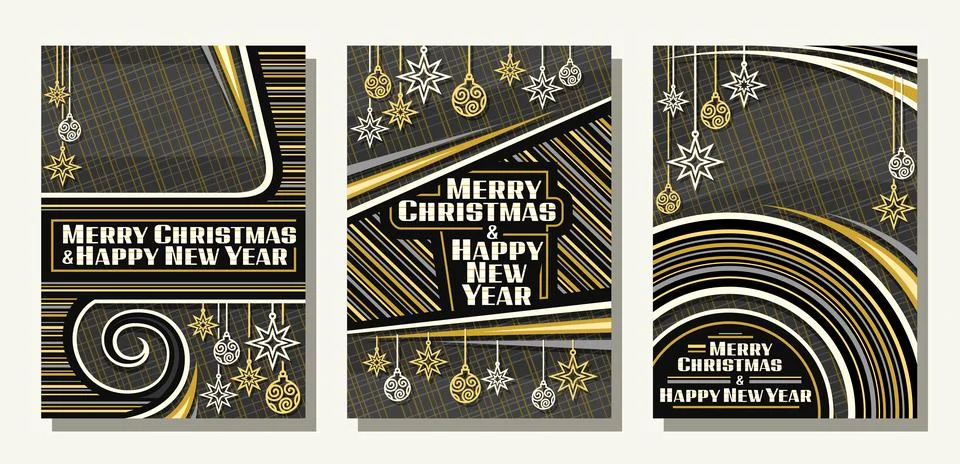 Vector set for Christmas and New Year Stock Illustration