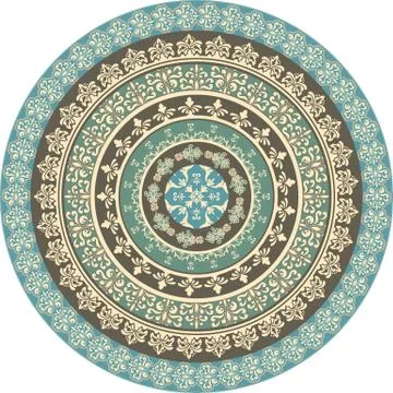 Vector set of circle frames Illustrazione stock