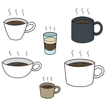Vector set of coffee Stock Illustration