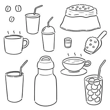 Vector set of coffee Stock Illustration