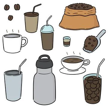 Vector set of coffee Stock Illustration