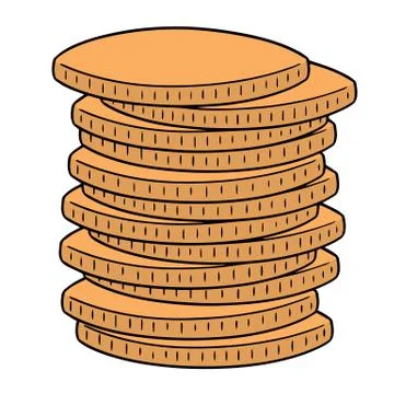 Vector set of coins Stock Illustration