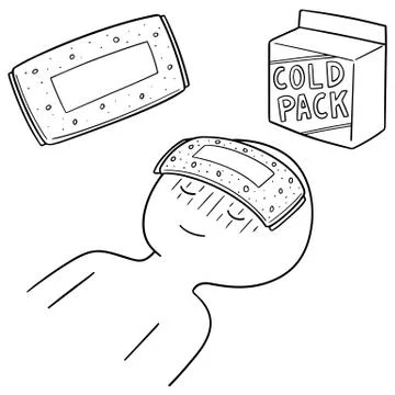 Vector set of cold pack Stock Illustration