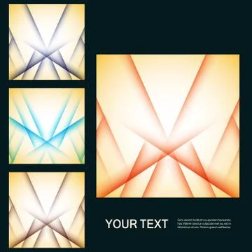 Vector set color line elements Stock Illustration