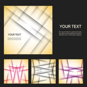 Vector set color line elements Stock Illustration