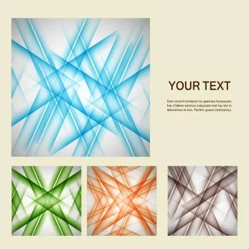 Vector set color line elements Stock Illustration