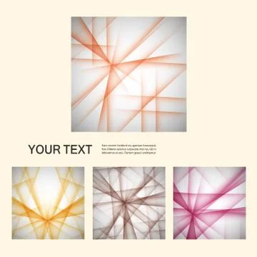 Vector set color line elements Stock Illustration