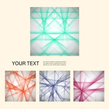 Vector set color line elements Stock Illustration