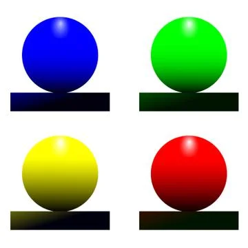 Vector set of colored balls vector, design, symbol, illustration, shiny, elem Stock Illustration