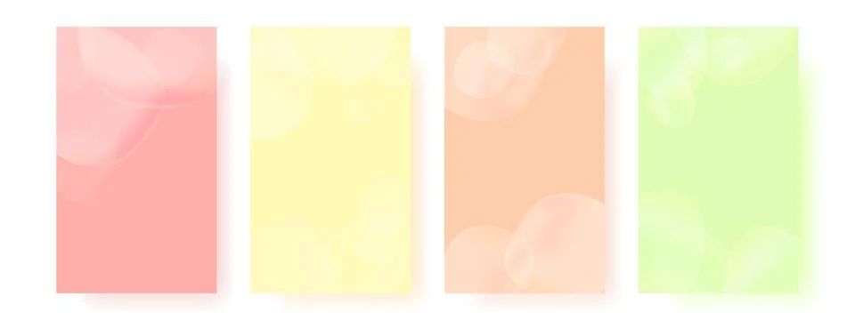 Vector set of colorful abstract posters. Collection of covers on the theme Stock Illustration