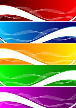Vector set of colorful background Illustrazione stock