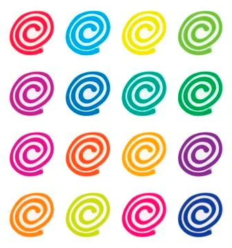 Vector set of colorful fruit jellies Illustrazione stock